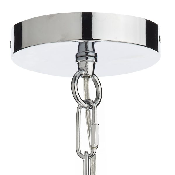 Nolan 1 Light Pendant Polished Chrome/ Clear - Image 3