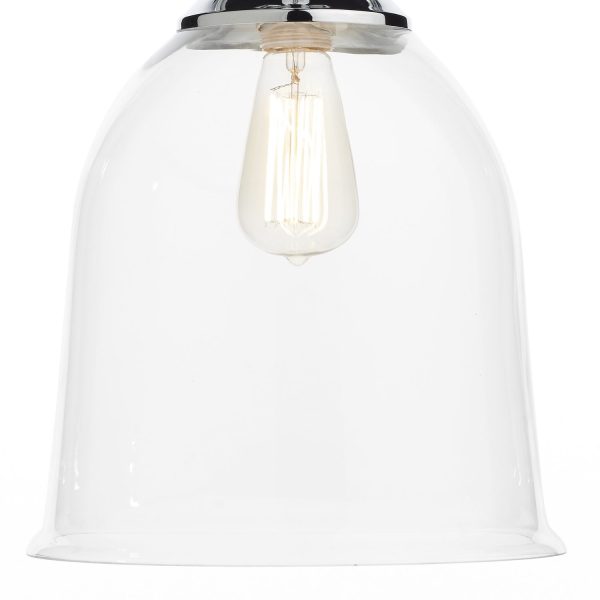 Nolan 1 Light Pendant Polished Chrome/ Clear