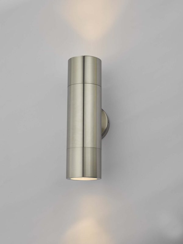 Ortega 2 Light Wall Light Aluminium IP65 - Image 3