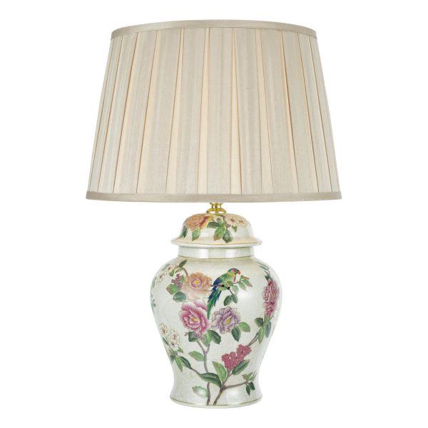 Peony Table Lamp Floral Design With Shade