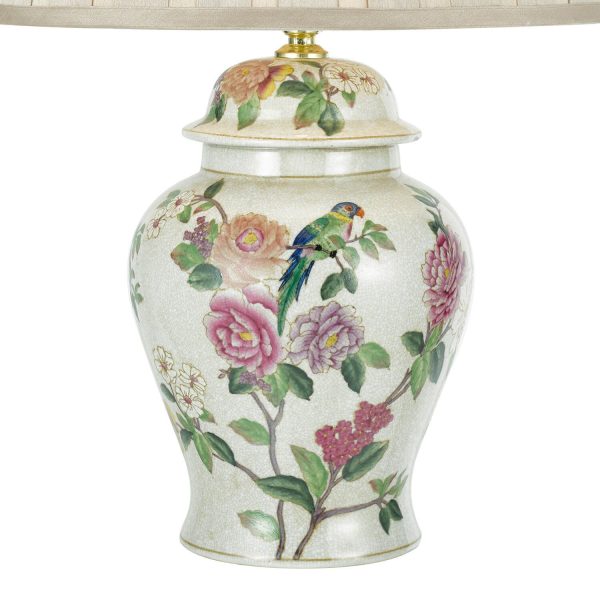 Peony Table Lamp Floral Design With Shade - Image 2