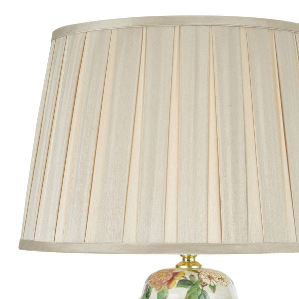 Peony Table Lamp Floral Design With Shade - Image 3