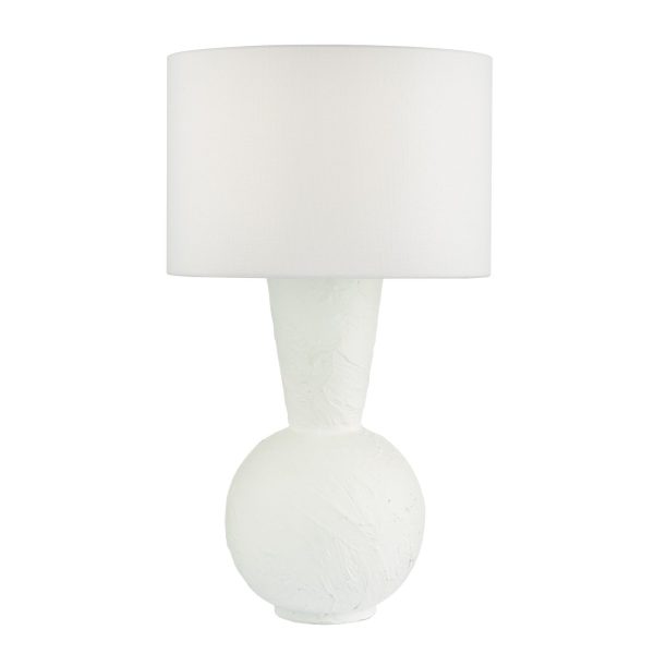 Perla Table Lamp Matt White With Shade - Image 2