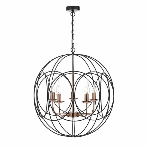 Phoenix 5lt Pendant Black & Copper - Image 3