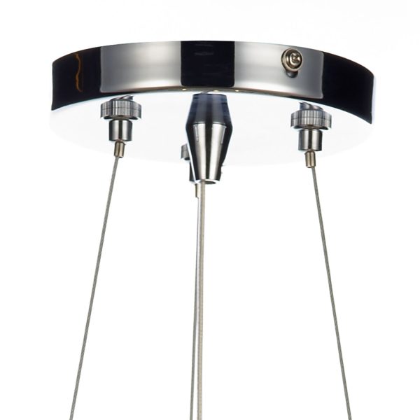 Plaza 3 Light Pendant Polished Chrome - Image 4