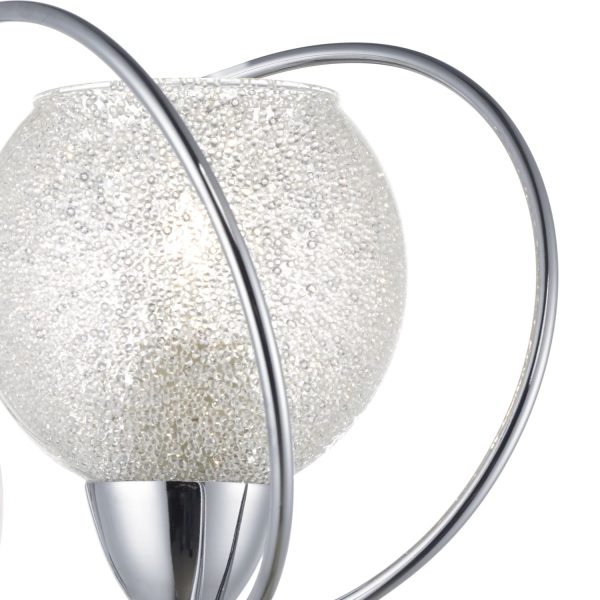 Rafferty Wall Light Polished Chrome Glass