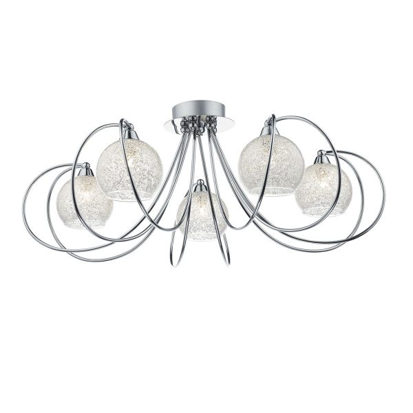 Rafferty 5 Light Semi Flush Polished Chrome - Image 3