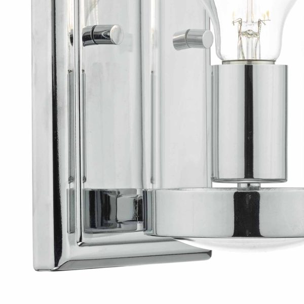 Ramiro Wall Light Polished Chrome & Glass