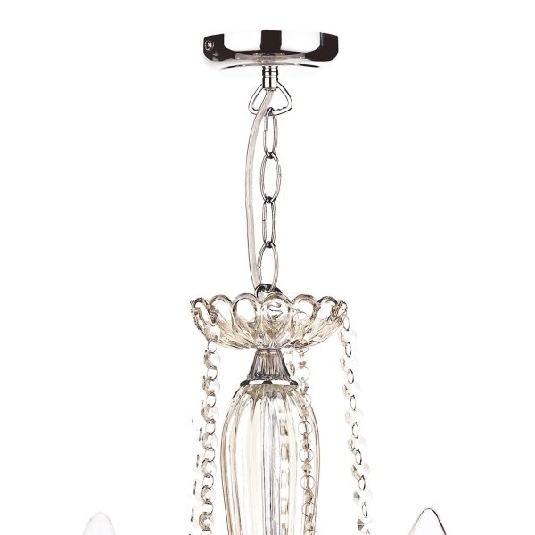 Raphael 5 Light Chandelier Champagne Crystal - Image 3