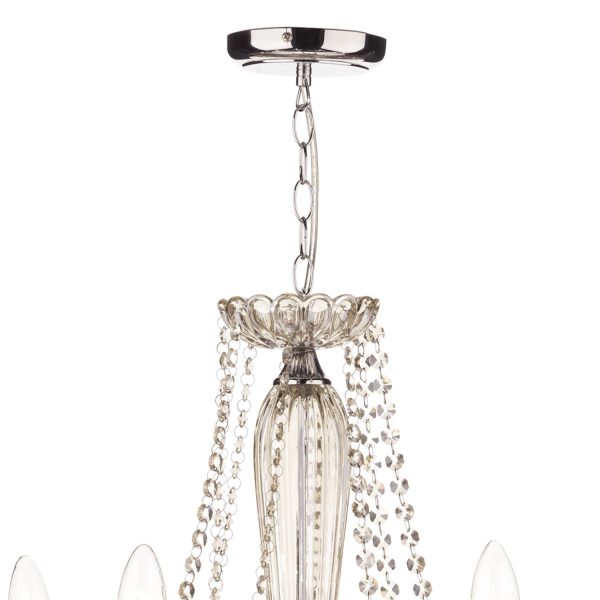 Raphael 8 Light Chandelier Champagne Crystal - Image 4