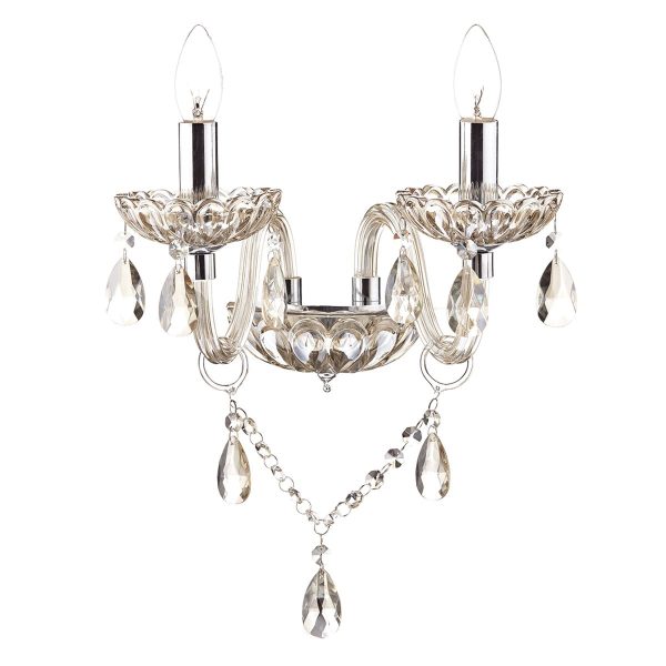 Raphael Double Wall Bracket Champagne Crystal - Image 3