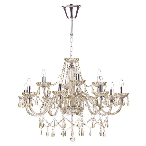 Raphael 12 Light Chandelier Champagne Crystal - Image 5