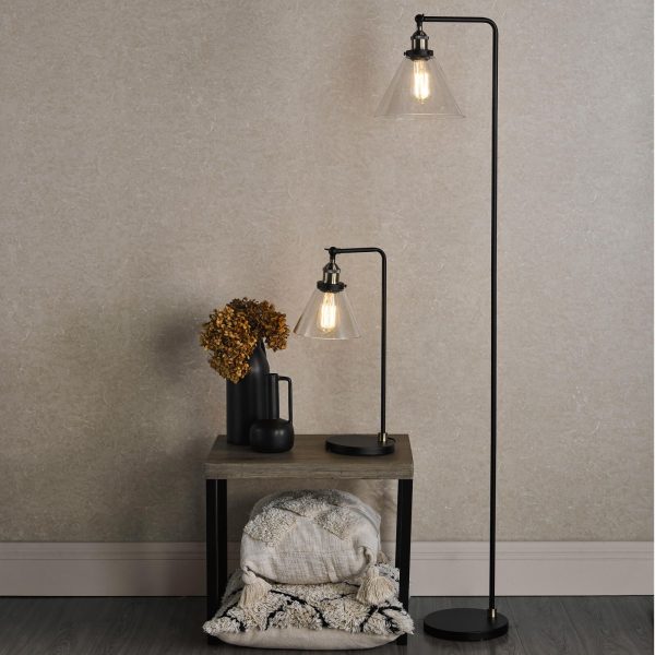 Ray Table Lamp Antique Brass and Glass - Image 10