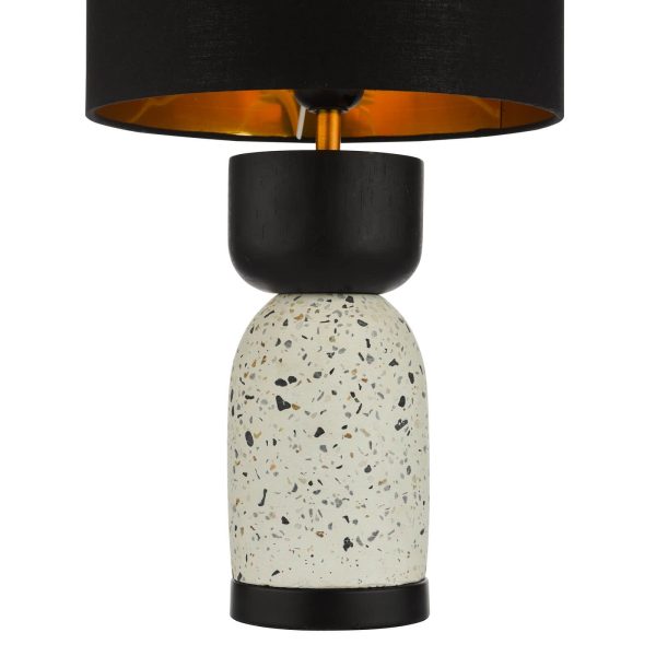 Roja Table Lamp Terrazzo & Black With Shade - Image 3