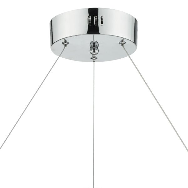 Roma LED Pendant Crystal with Chrome Dimmable - Image 2