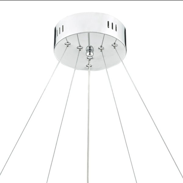 Roma LED Pendant Crystal with Chrome Dimmable - Image 2