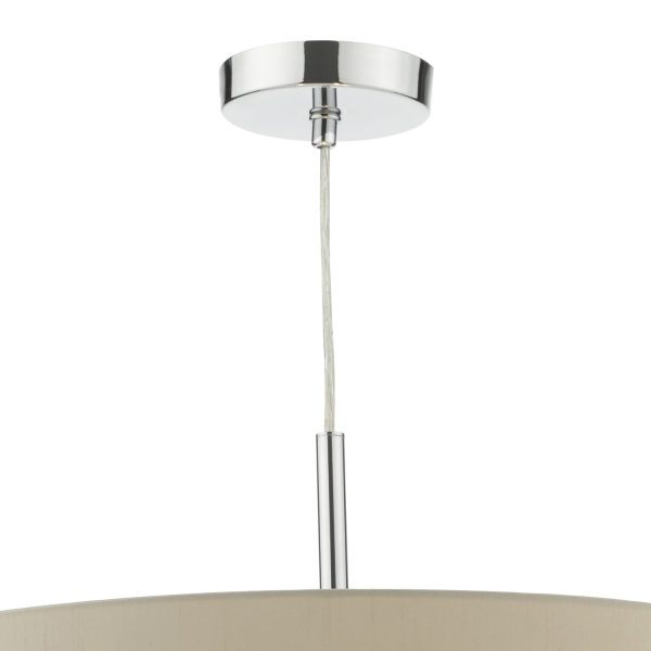 Ronda 60cm 3 Light Pendant Ecru c/w diffuser - Image 2