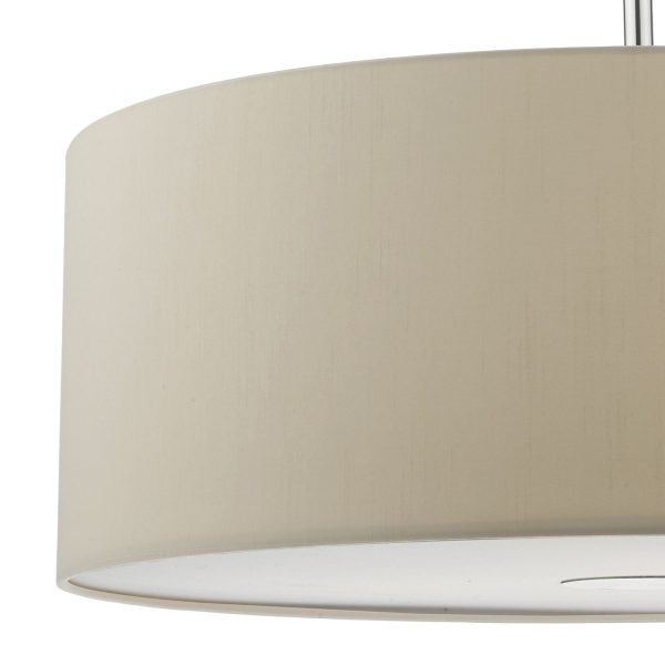 Ronda 60cm 3 Light Pendant Ecru c/w diffuser