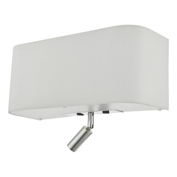 Ronda 3 Light Wall Light Ivory With LED Reading Light - Image 2