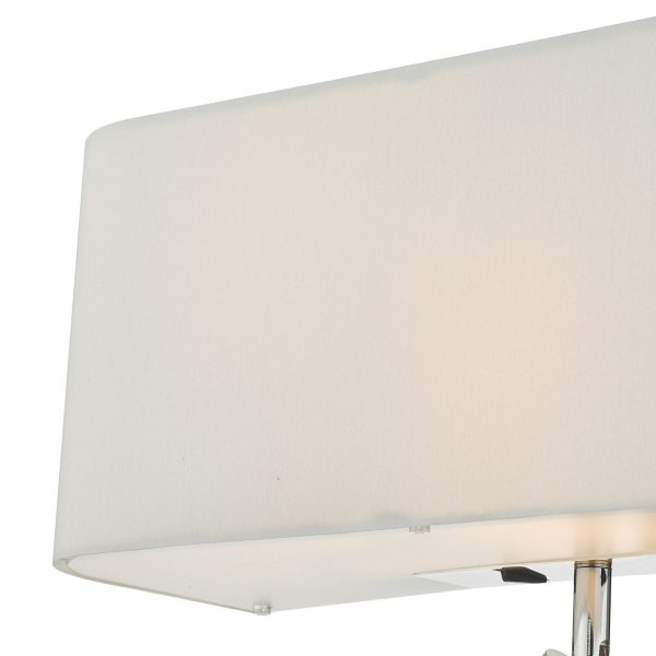 Ronda 3 Light Wall Light Ivory With LED Reading Light - Image 3