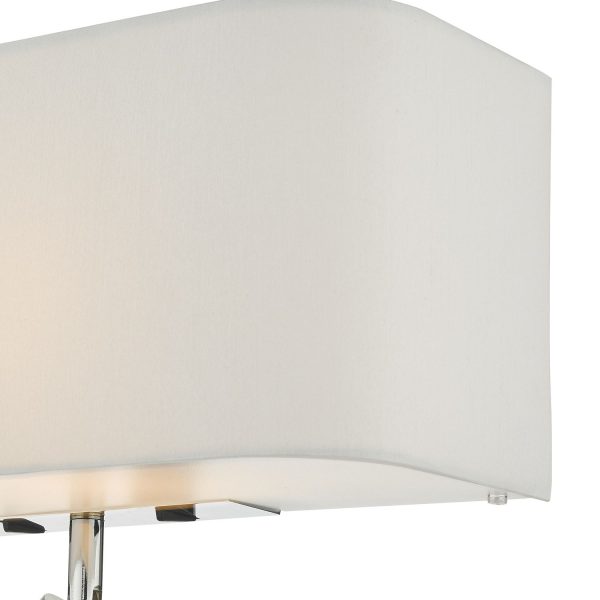 Ronda 3 Light Wall Light Ivory With LED Reading Light - Image 4