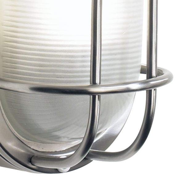 Salcombe Small Oval Steel Wall Light IP44 - Image 2