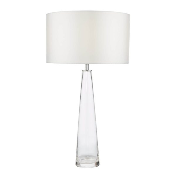 Samara Table Lamp Clear Glass With Shade