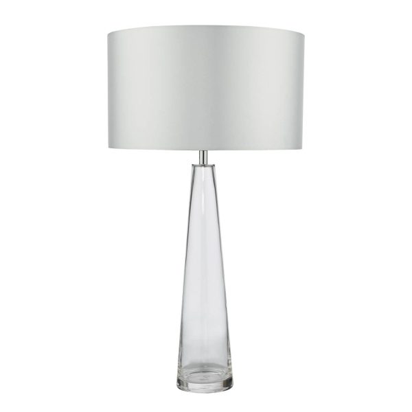 Samara Table Lamp Clear Glass With Shade - Image 2