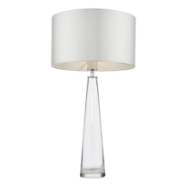 Samara Table Lamp Clear Glass With Shade - Image 3