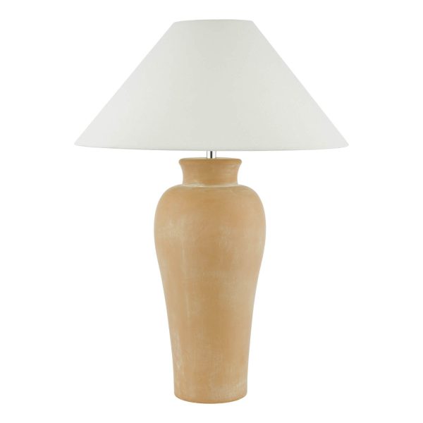 Sasha Terracotta Table Lamp With Shade - Image 2