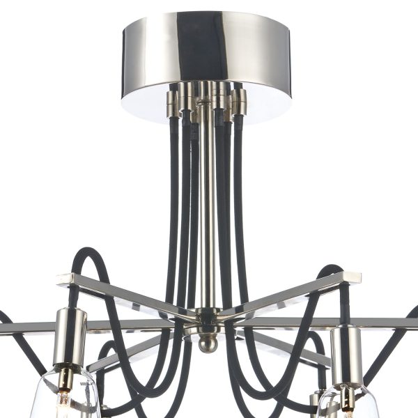 Scroll 6 Light Semi Flush Polished Nickel - Image 2