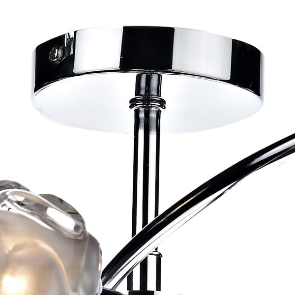 Seattle 8 Light Semi Flush Polished Chrome - Image 3