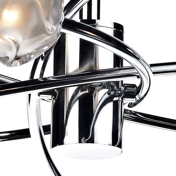 Seattle 8 Light Semi Flush Polished Chrome - Image 2