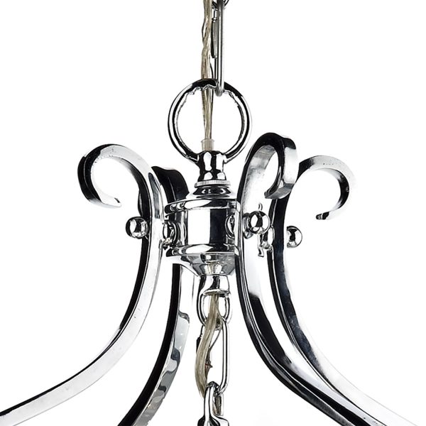 Senator 3 Light Pendant Polished Chrome - Image 3