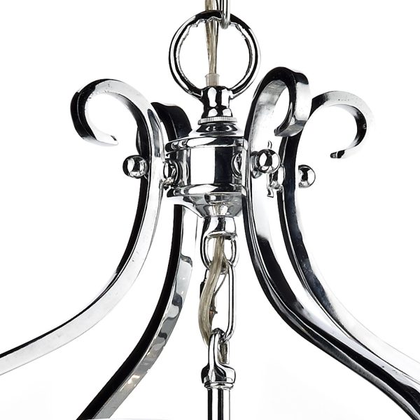 Senator 6 Light Pendant Polished Chrome - Image 3