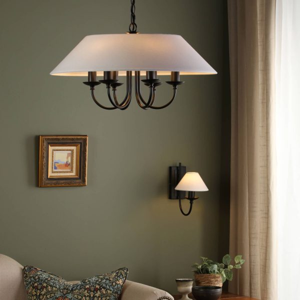 Sivan Wall Light Matt Black With Shade - Image 4