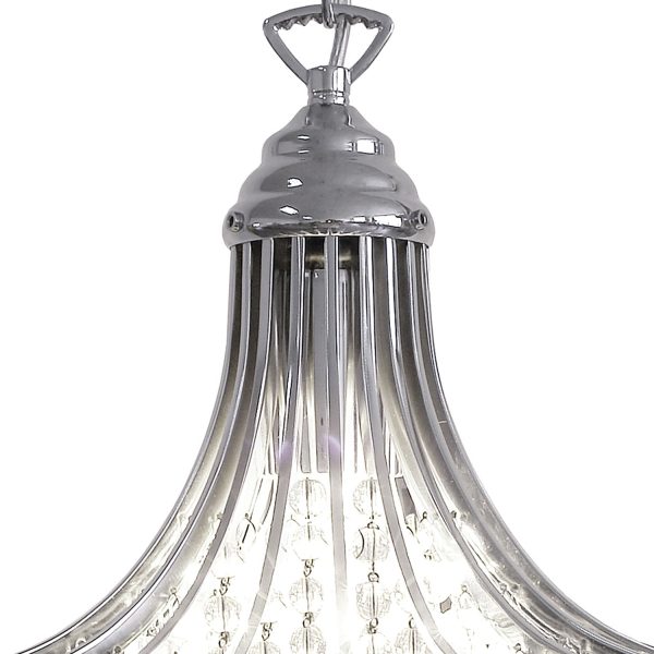 Suri 1 Light Pendant Crystal Polished Chrome - Image 2