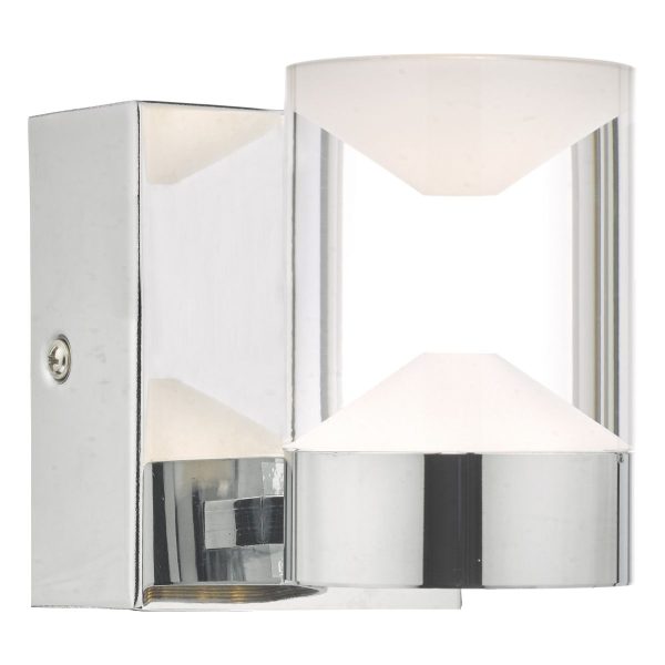 Susa W/Lt Polished Chrome & Acrylic LED Bathroom IP44