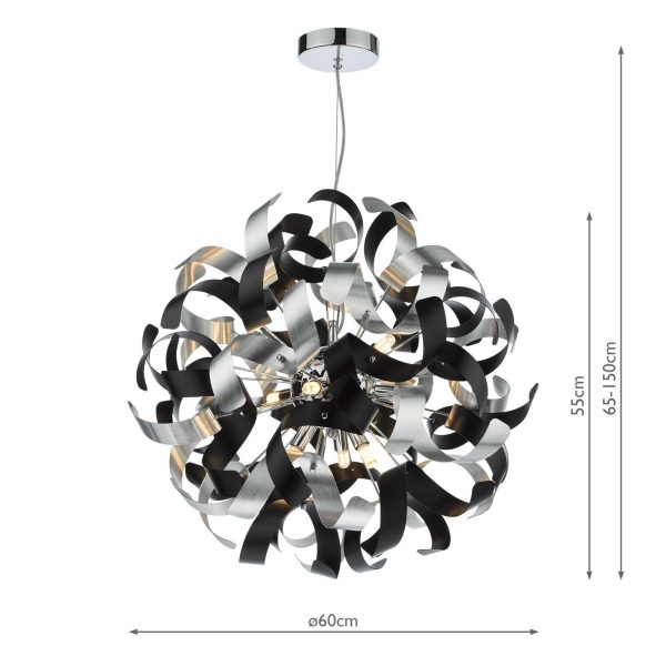 SWASH 9 Light Polished Chrome Suspension Only - Image 9