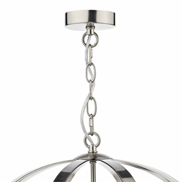 Symbol 3 Light Pendant Satin Chrome - Image 2