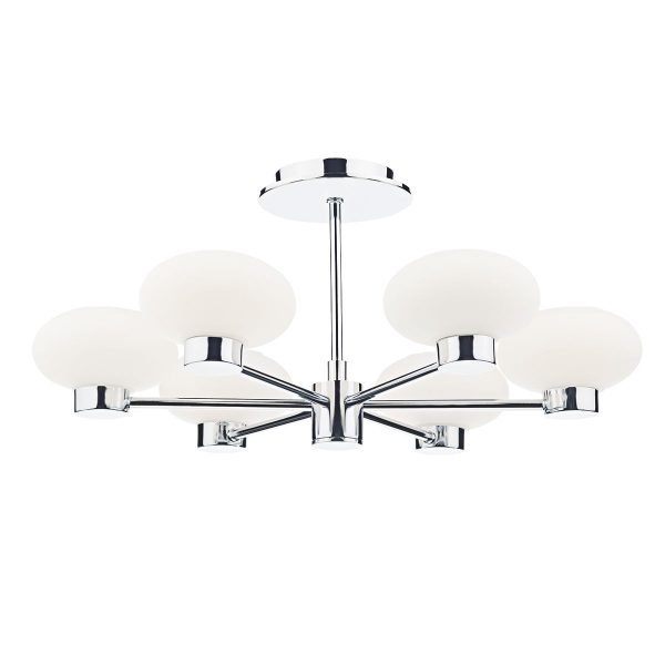 System 6 Light Semi Flush Polished Chrome - Image 4