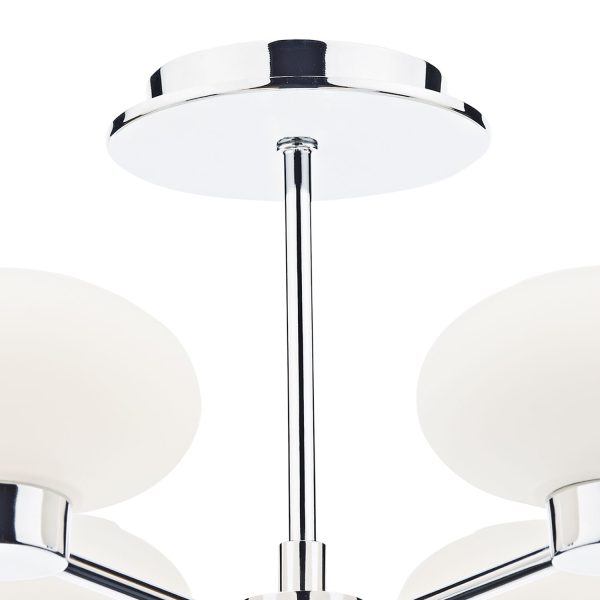 System 6 Light Semi Flush Polished Chrome - Image 3