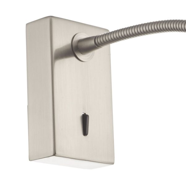 Tadley Wall Light Satin Nickel LED - Image 3