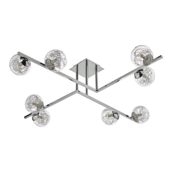 Taghrid 8 Light Semi Flush Polished Chrome - Image 2