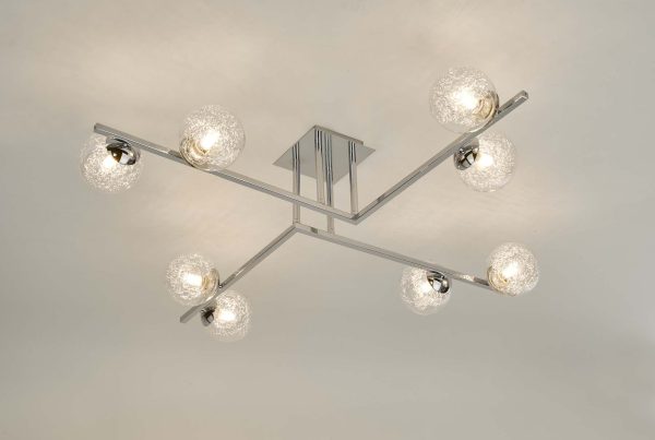 Taghrid 8 Light Semi Flush Polished Chrome - Image 4