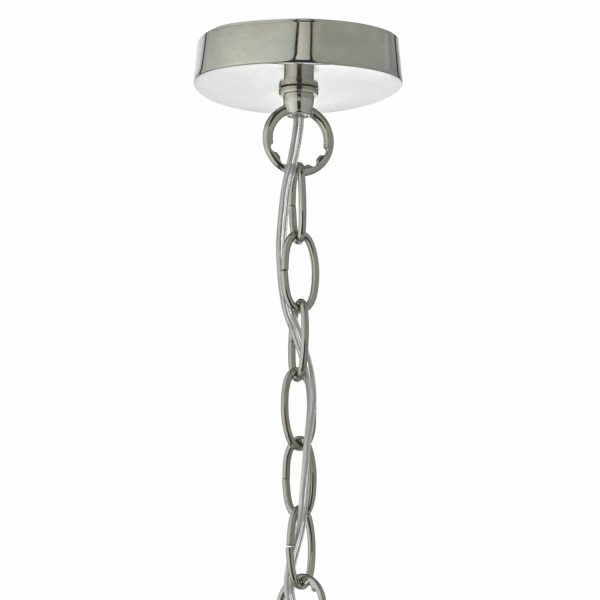 Tamara 1lt Pendant Satin Nickel & Ribbed Glass