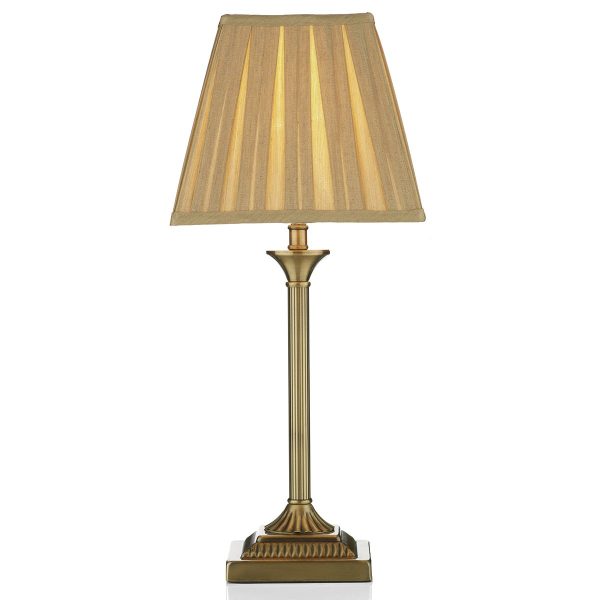 Taylor Table Lamp Antique Brass With Shade - Image 4