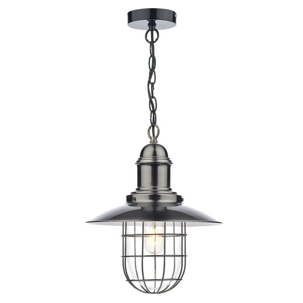 Terrace 1 Light Pendant Antique Chrome - Image 3