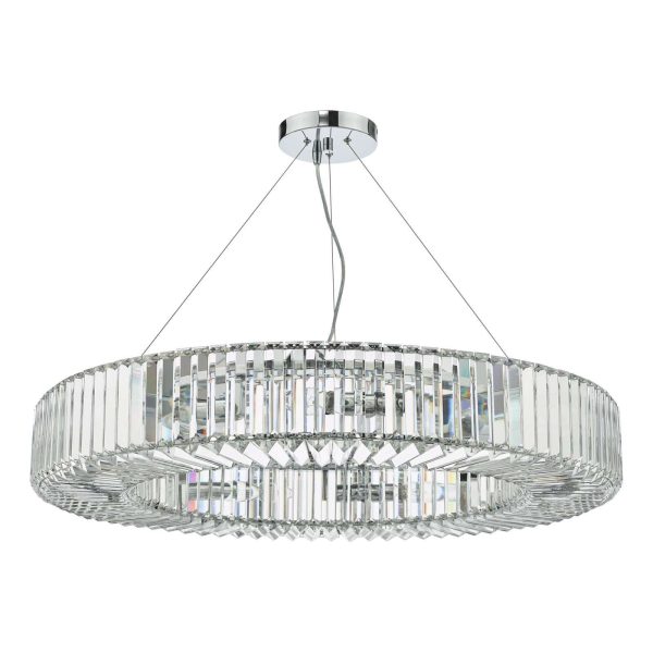 Teyana 9 Light Pendant Polished Chrome Crystal - Image 2