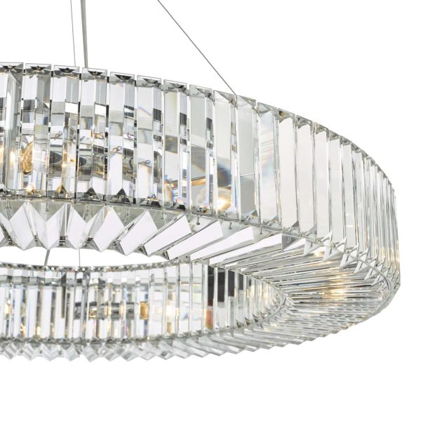 Teyana 9 Light Pendant Polished Chrome Crystal - Image 3